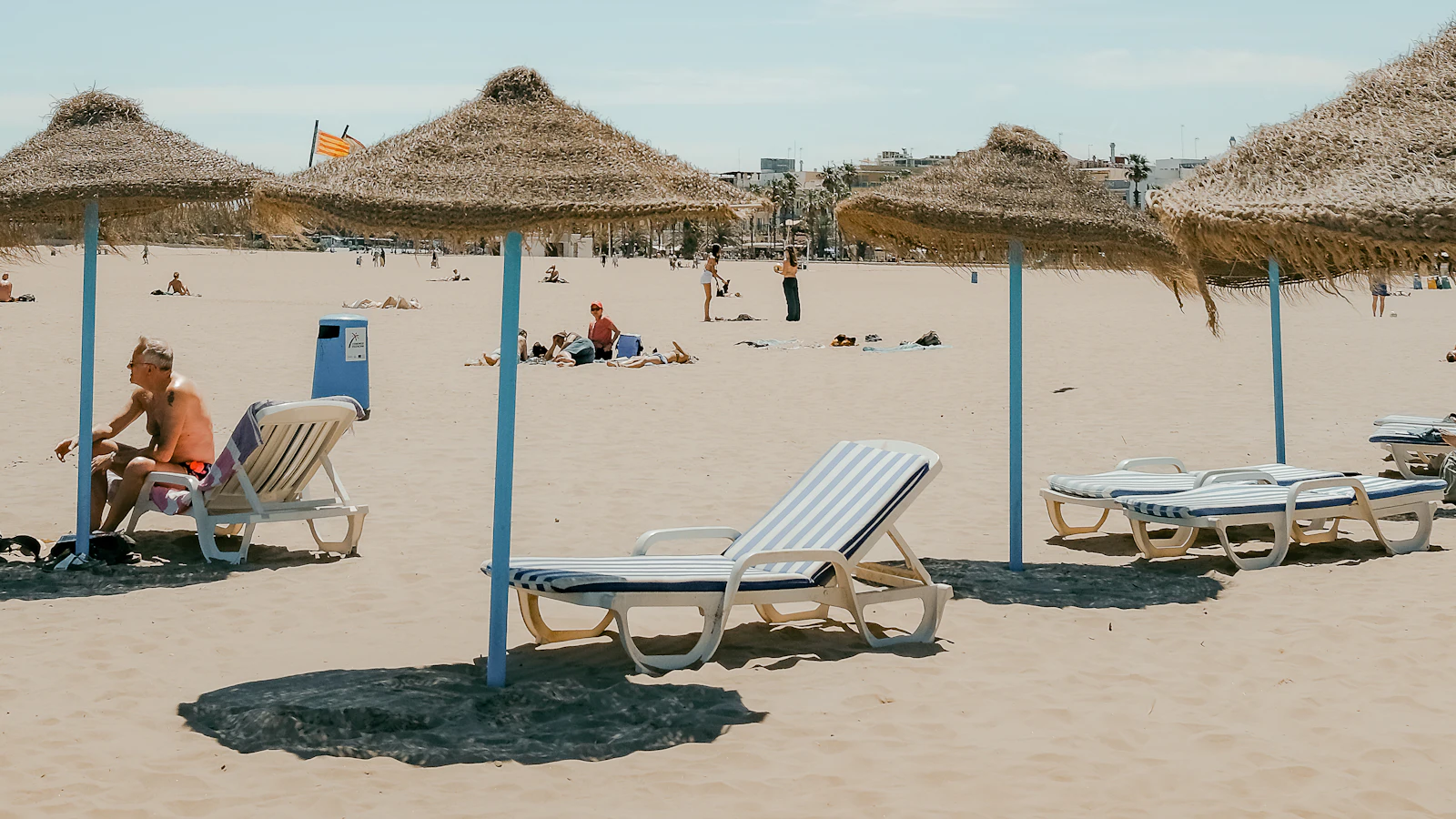 A Mediterranean beach in Spain, part of the draw for American expats